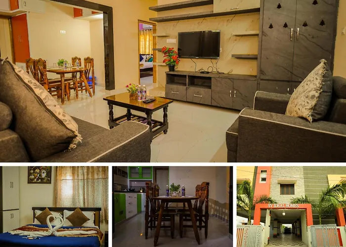 S V Ideal Homestay -2Bhk Service Apartments-Ac Bedrooms, Premium Amities, 2Km To Tiruchanoor Padmavathi Temple , 6Km To Alipiri, 24 Hours Service Boys Available